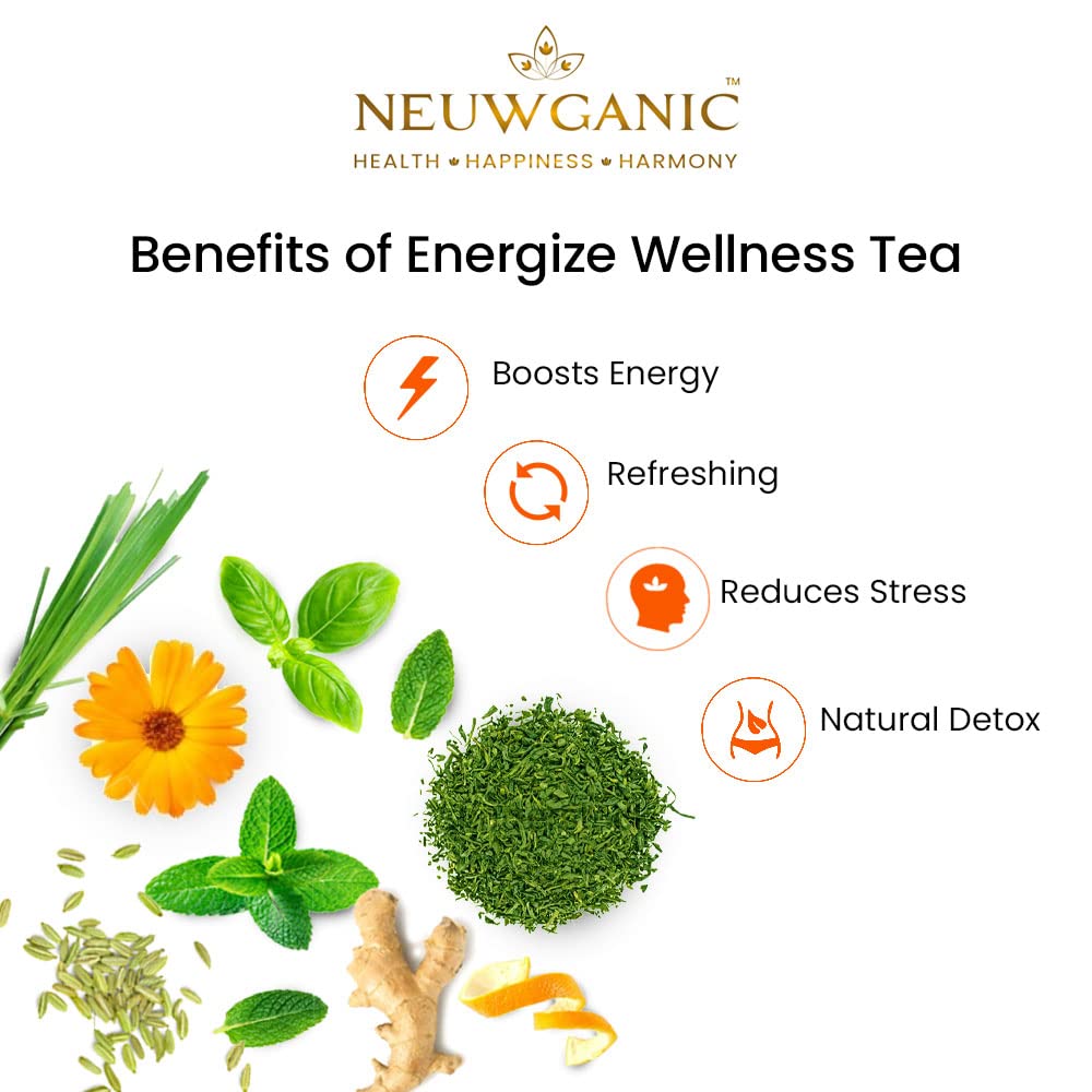 Neuwganic - Energize Natural Wellness Tea - 100 Grams